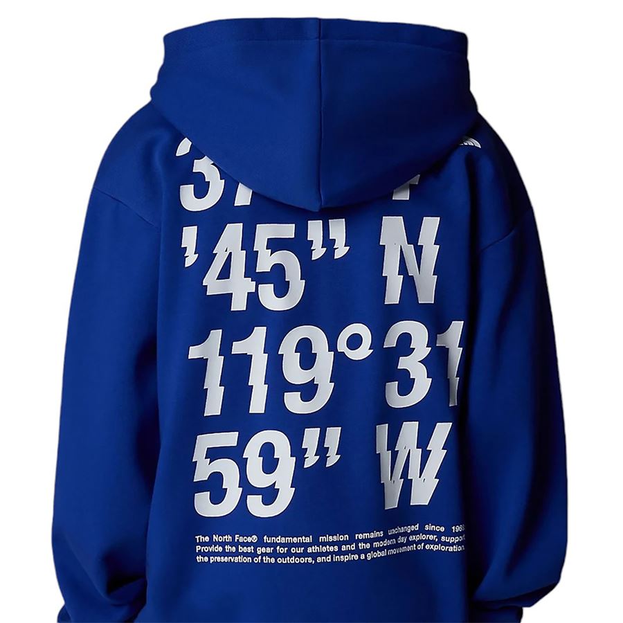 Felpa oversize con cappuccio e grafica Coordinates da ragazzo bambino The North Face | NF0A89HKCZ6